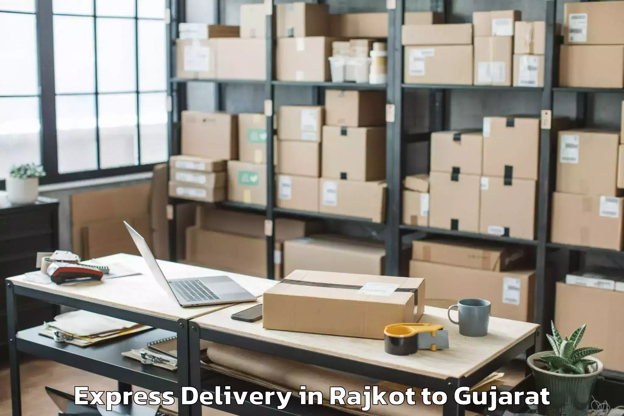 Trusted Rajkot to Swarnim Gujarat Sports Univers Express Delivery